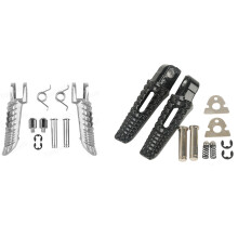 2 Pcs Motorcycle Footrests Foot Pegs for GSXR600 GSXR750 GSXR1000 GSXR B-KING, Front & Rear