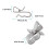 Quick Install Cable Clips Fits 6-6.5mm Cables 1.0-3.2mm Frame Thickness 6