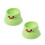 2pack Small Durability Bowl Relief Feeders Prevent-Green 1