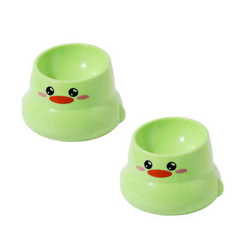 2pack Small Durability Bowl Relief Feeders Prevent-Green