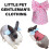 Adjustable Rabbit Bowknot Harness with Leash for-Red plaid S 3