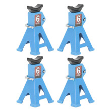 4 Pezzi di Cavalletti di Sollevamento Regolabili in Alluminio per Auto RC, 21-53mm, Blu