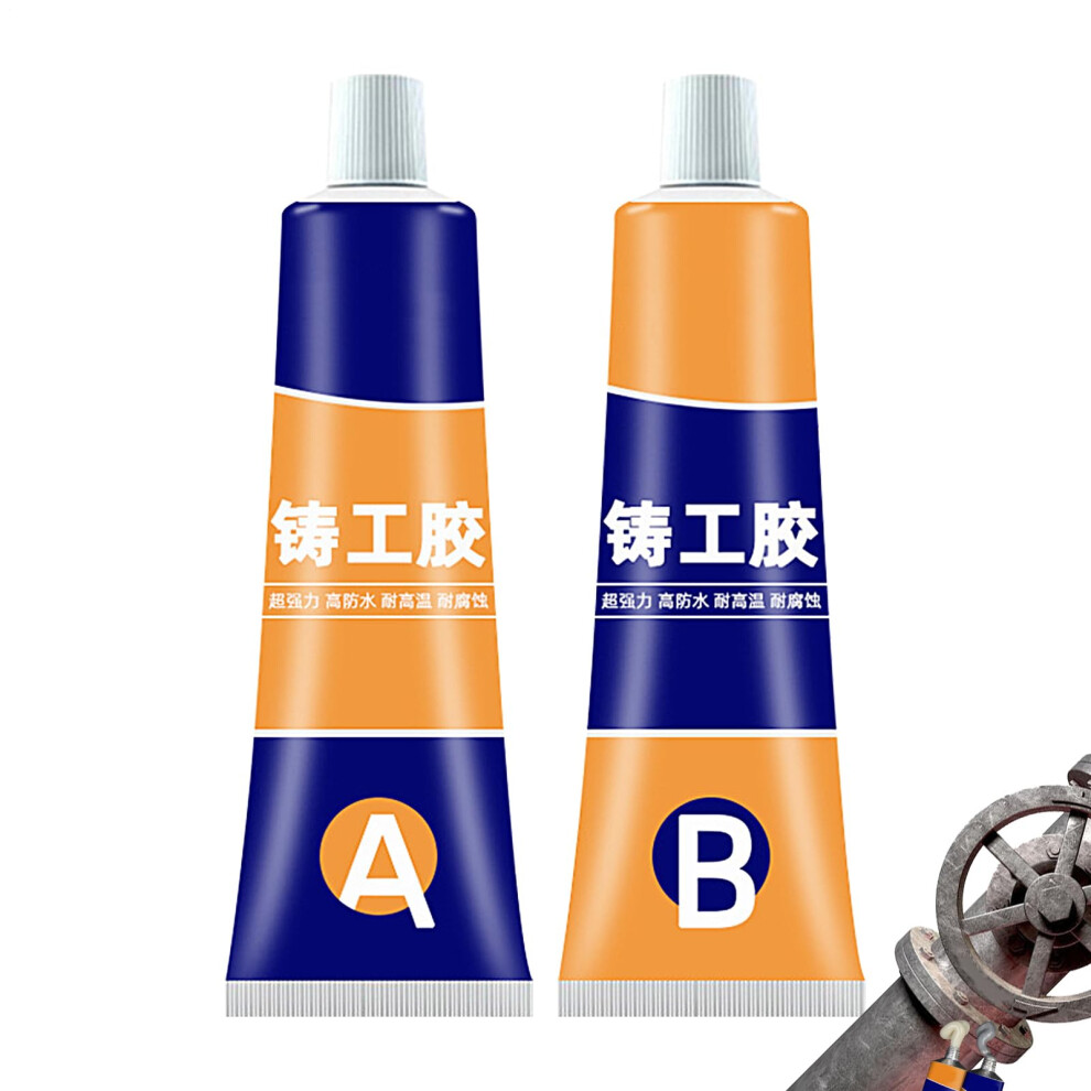 Metal Glue Heavy Duty Waterproof, Casting Strength Metals Welding Glues Skillet, Multifunctional Gel For Casting Defect, Concrete Cracks 70G 9426802558722