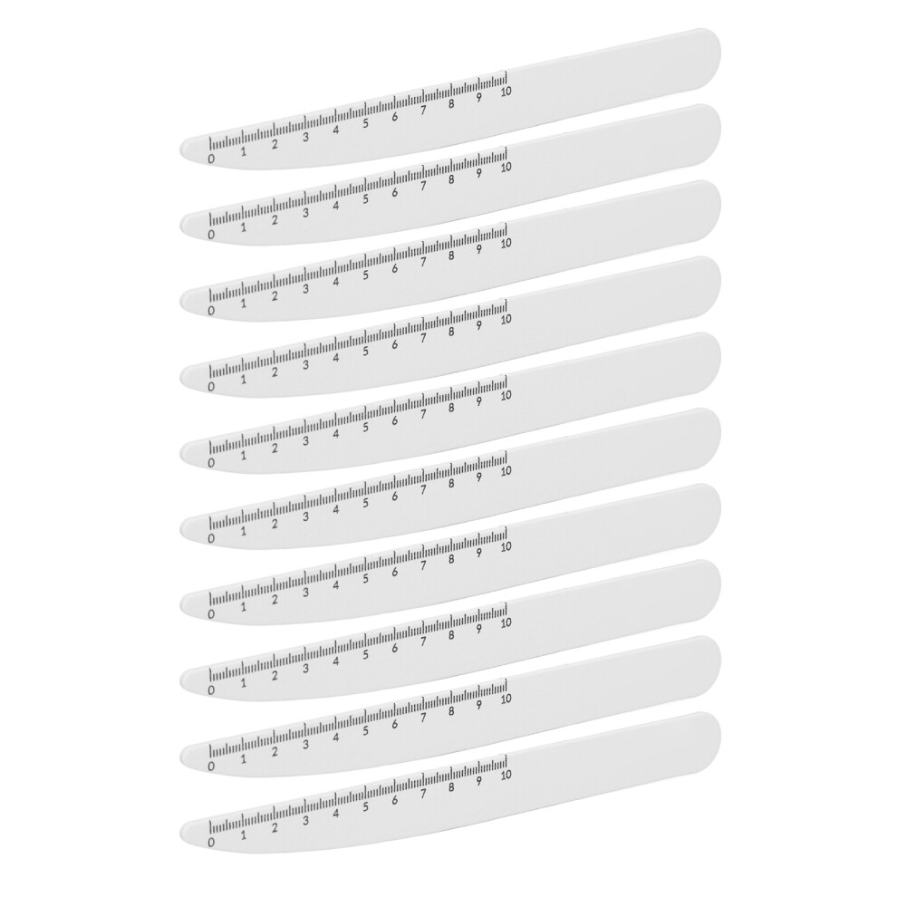 10pcs Double Sided Nail Buffering Files Washable Reusable Sandpaper 50mm