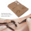 Lash Practice Head with Replaceable Eyelids PVC Coffee Material for Beginners / 11