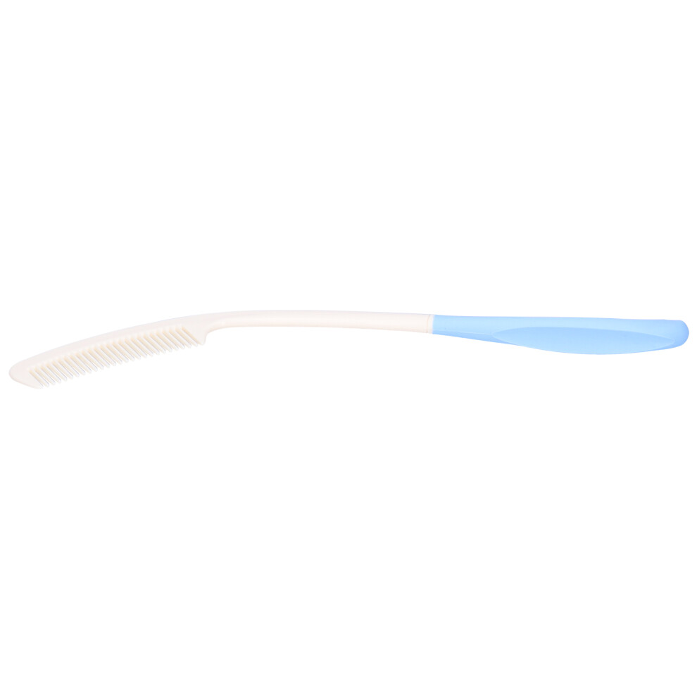 ABS Comb with Extended Handle and Curved Head Ideal for Seniors