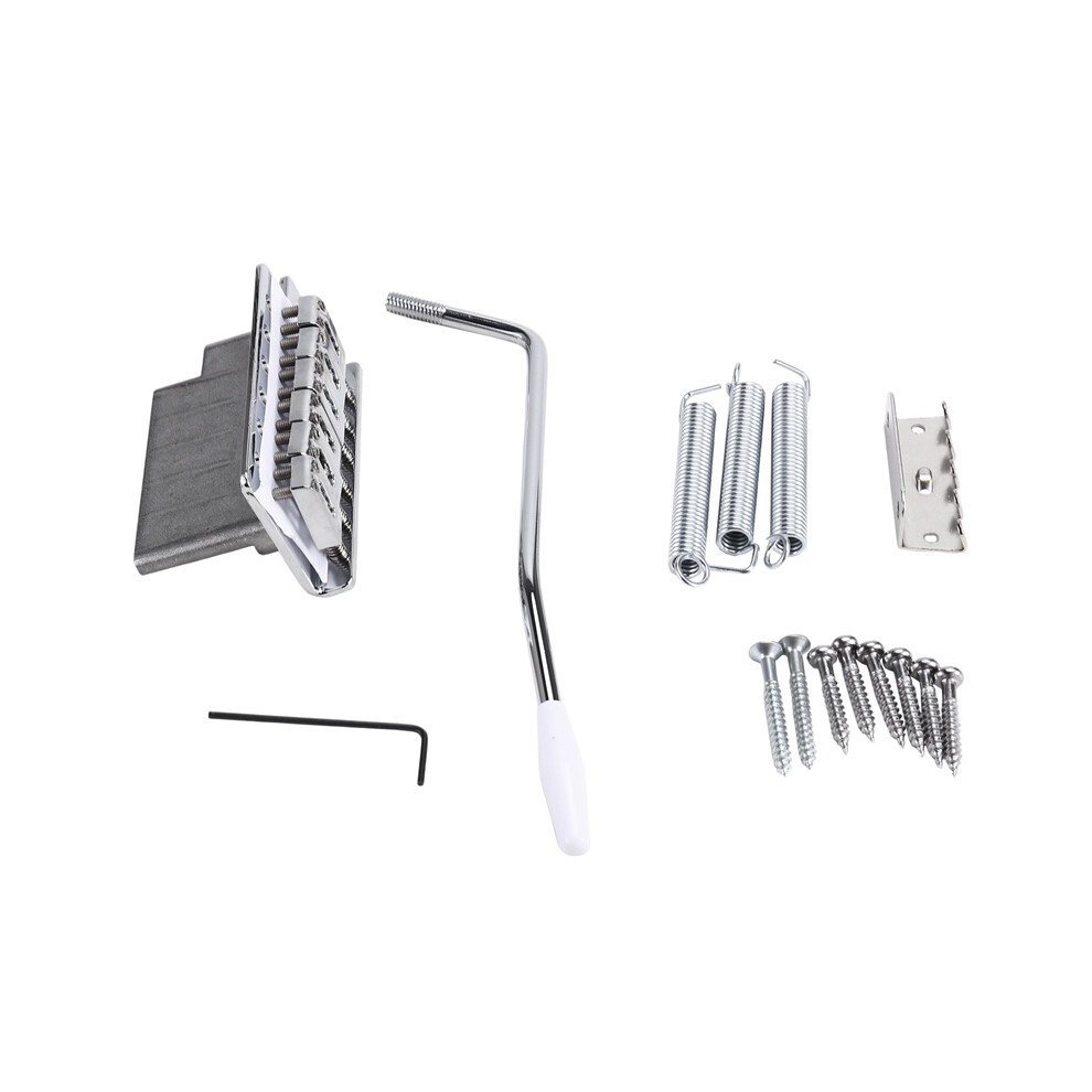 Tremolo Bridge System For Stratocaster Sq St Electric Guitar Chrome Silver Guitar Accessories String Spacing 4711981067086