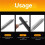 4PCS Thread Repair Tool Portable Thread Restoring File for Studs Pipe Screws for BSP/PF SAE/UN BSW/BSF Metric 3