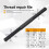 4PCS Thread Repair Tool Portable Thread Restoring File for Studs Pipe Screws for BSP/PF SAE/UN BSW/BSF Metric 7