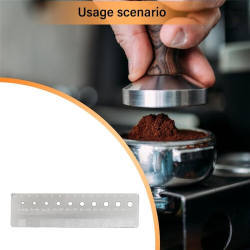 Grinds Reference Card Coffee Grinds Size Ruler Metal Grinds Size Reference Card Essential Tool Coffee Enthusias 2