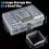 Bead Organizer Box with Handle, 24 Pcs Rectangle Storage Plastic Cases,  Clear Bead Storage Containers Boxes 7
