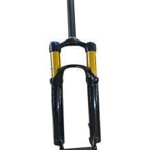 Horquilla de Bicicleta con Suspensión Neumática Delantera de Doble Hombro para Nieve y Recorrido de Bicicleta Eléctrica, Color Negro