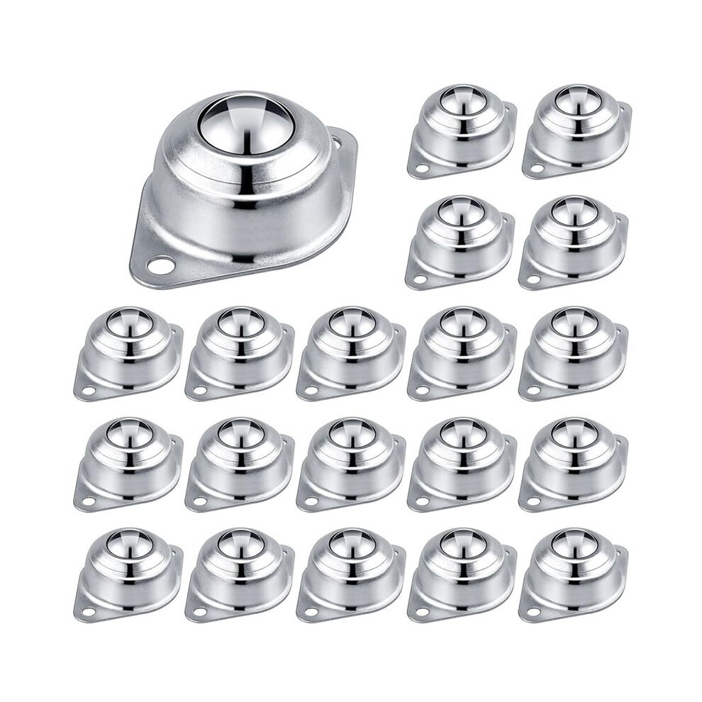 Conveyor Rollers, 1Inch Support Roller Bearings, 20 Pcs Roller Balls For Smooth 360-Degree Rotation Pickup Truck Bed 4712661714177