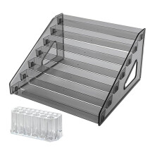 Acrylic Paint Organizer (7 Tier)Paint Brush Holder (26 Slots),Paint Bottle Organizer,for Alcohol Inks and Food Coloring