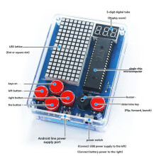 Kit de Produção de Console de Jogo de Pixel Retro Clássico Console de Jogo Diy Kit de Treinamento de Solda Eletrônica,A