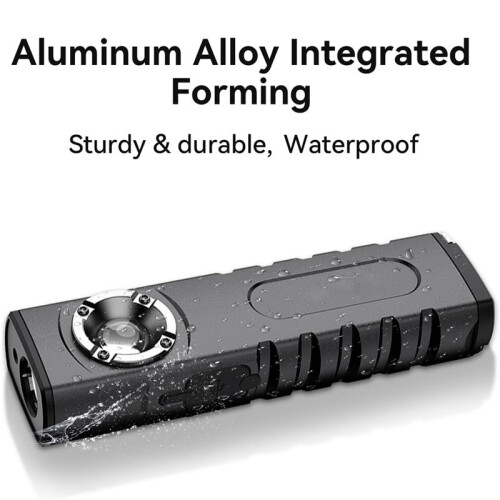 EDC Flashlight with Auto  Combo Work Light Rechargeable Stepless Dimming Flashlight with Magnet Aluminium Material 2