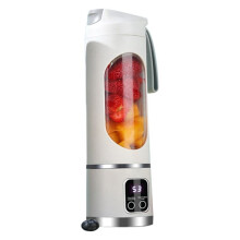 Per USB Wiederaufladbarer Tragbarer Mixer, 8 Klingen, -Eiszerkleinerer mit Digitaler Anzeige, 3 Modi, Tragbarer Mixer, Weiß