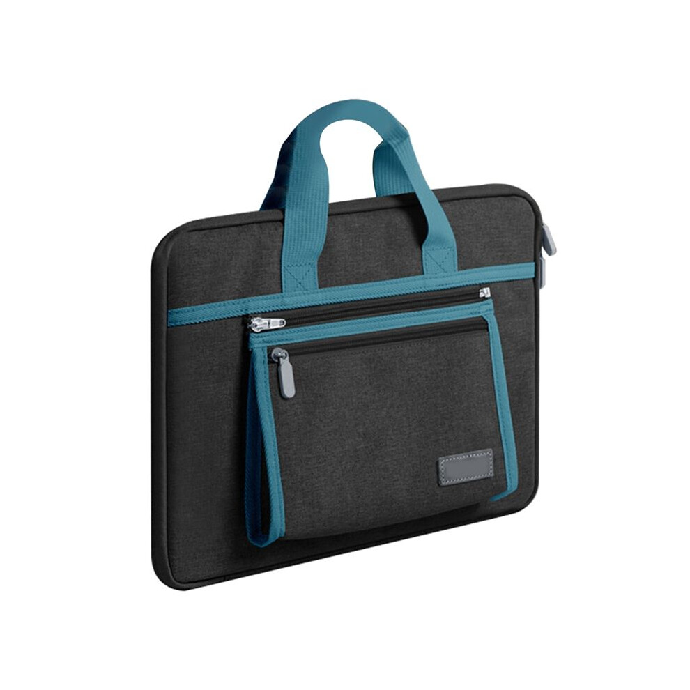 Waterproof Laptop Bag, Tablet Bag Sleeve Handbage Portable Notebook Briefcase 13 Inch + Black/Turquoise 6033436177453
