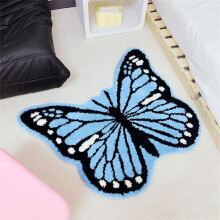 Papillon Animal Tapis Chambre Salon Haut de Gamme Épaississement Spécial Forme Tapis de Absorbant Tapis de B