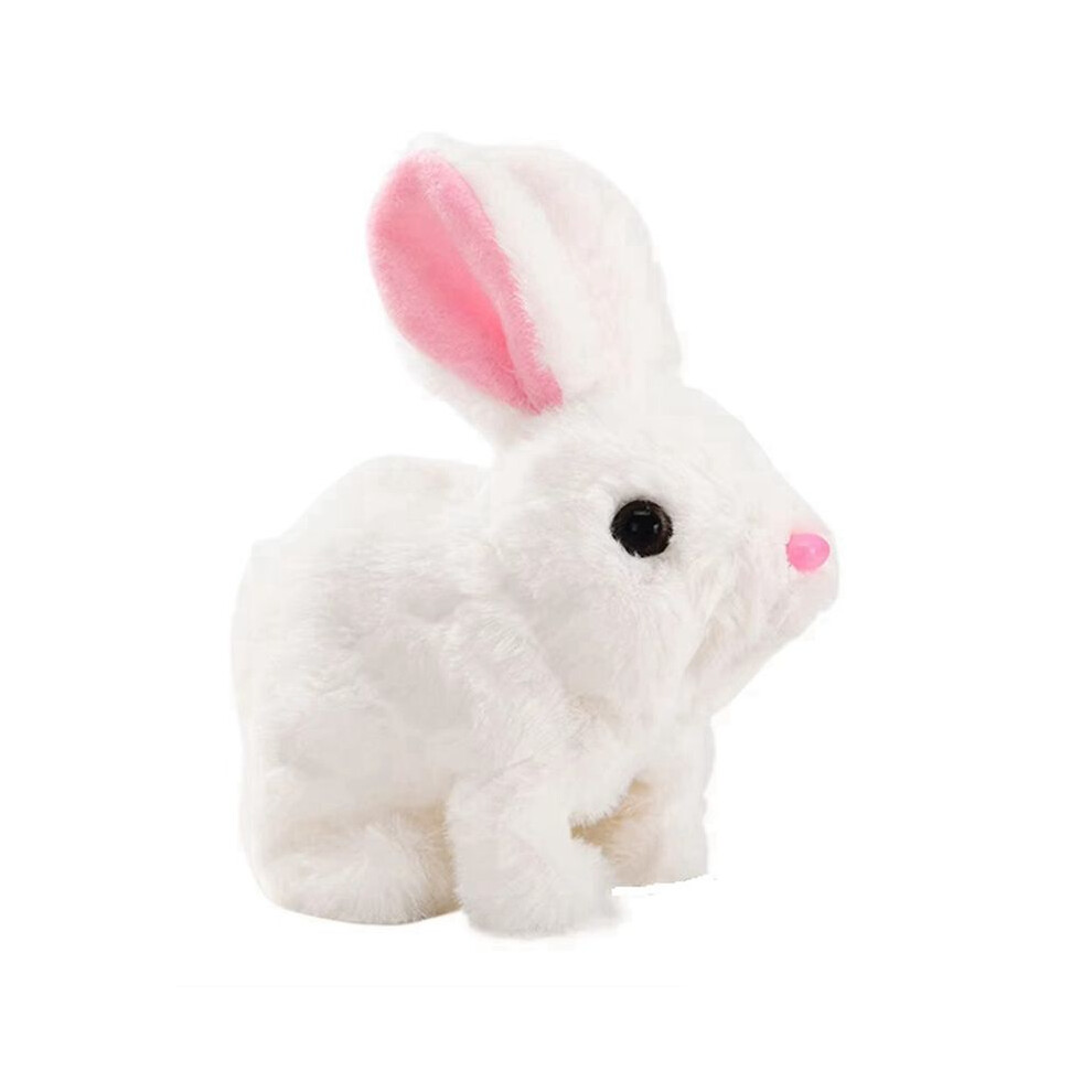 Easter Plush Toy Easter Electronic Interactive Toy Bunnies Can Walk And Talk With Sounds And Movements For Gift White 6033149721462