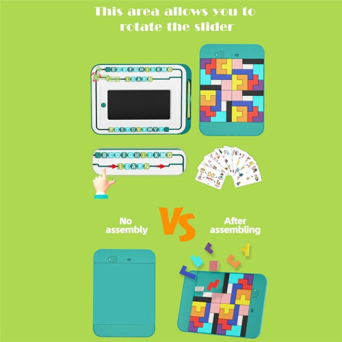 3 in 1 Multifunctional Drawing Board Russian Square Set for Kids Erasable Graffiti Board for Learning & Creativity 1