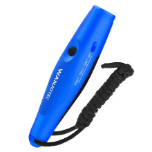 WANJOTEC Draagbare Elektronische Fluitjes voor Scheidsrechters, Coaches, Leraren, Kampeer- en Wandelfluitjes met Koord, Blauw