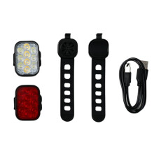 Bike Light Set Front and Rear USB Charging Mountain Helmet Road Bike Headlight Taillight