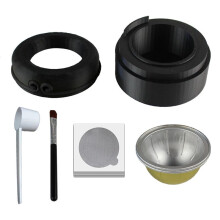 Reusable Coffee Capsule Dics/Lid for Vertuo Series Pod Empty Case with 50 Pcs Foil Seal Lids Holder Brush Capsule Kit A