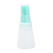 Silicone Oil Bottle Brush Oil Dispenser Bottle with Barbecue Brush High Temperature Basting Brush Kitchen BBQ Tools A