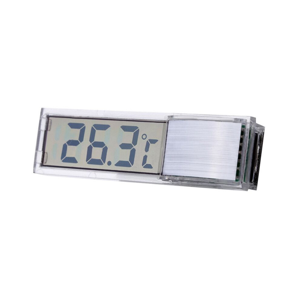 Fish Tank Thermometer Electronic LCD Digital Fish Tank Temperature Measurement Thermometer Fish Tank Accessories Silver