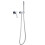 Wall Mounted Hot and Cold Water Showerhead Shower Set Shower Set Silver 1