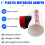 Plastic Motorized Damper PVC Check Valve Air Duct Volume Controller for Ventilation Pipe 220VAC 75mm 4
