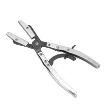 Hose Clamp Pliers for Automotive and Machine Maintenance, 10-Inch Universal Hose Pinch Off Plier with Ratcheting