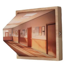 3D Stereoscopic Visual Wall Lamp Bedside Decorative Lamps Scene 3D Effect Color Changing DIY Wall Lamps A