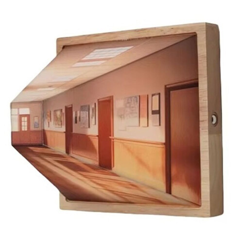 3D Stereoscopic Visual Wall Lamp Bedside Decorative Lamps Scene 3D Effect Color Changing DIY Wall Lamps A