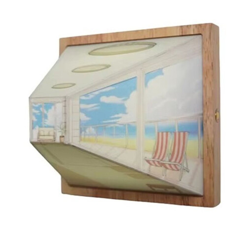 3D Stereoscopic Visual Wall Lamp Bedside Decorative Lamps Scene 3D Effect Color Changing DIY Wall Lamps C