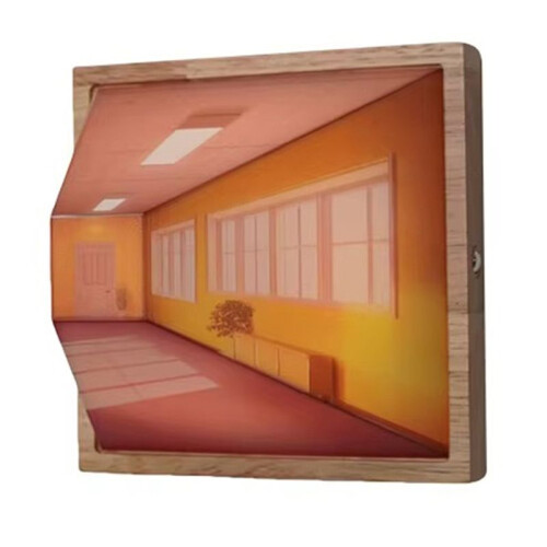 3D Stereoscopic Visual Wall Lamp Bedside Decorative Lamps Scene 3D Effect Color Changing DIY Wall Lamps B