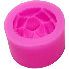 (As show, One size) QQDD Lotus Flower Candle Mold, Silicone Mold For Homemade Candles, Soap, Fondant, Chocolate, Candy, Cake