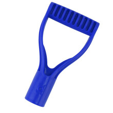 Poignée de remplacement ergonomique en bleu, D 32 mm, pour outils de neige et de jardin