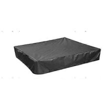 (As show, One size) QQDD Sandpit Cover, Black Waterproof Dustproof UV Prot Square Drawstring