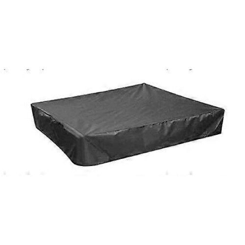 (As show, One size) QQDD Sandpit Cover, Black Waterproof Dustproof UV Prot Square Drawstring 1