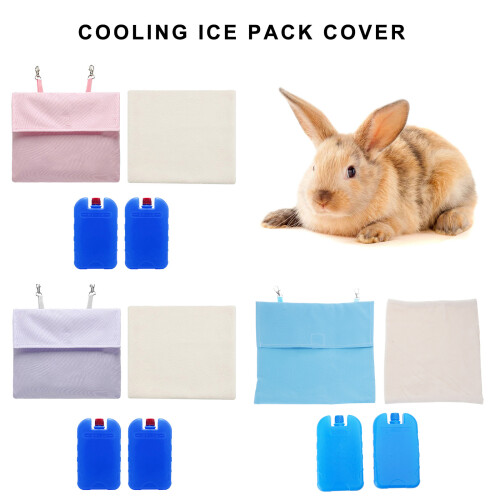 Cooling Ice Pack Sleeve for Small Pet, Guinea Pigs,-blue 2