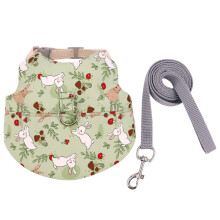 Small Pet Harness Vest Leash Pet Walking Harness Easy-green L