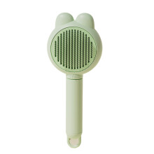 Ergonomic Pet Deshedding Brush Dog Massage Brush Cats-Green