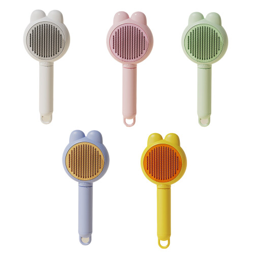 Multiuse Pet Grooming Comb Shedding Furs Remove Brush for-White 1