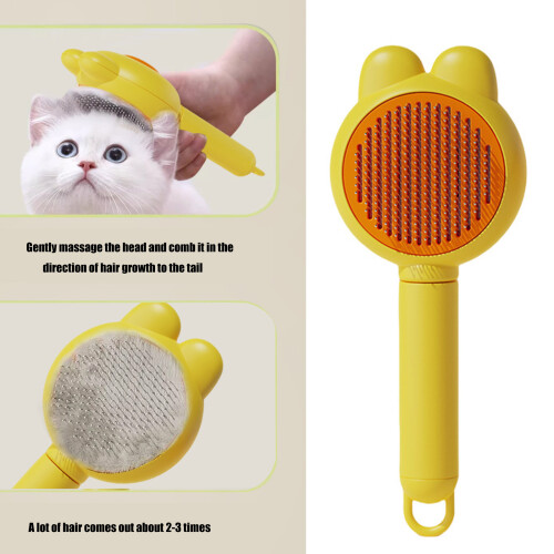 Multiuse Pet Grooming Comb Shedding Furs Remove Brush for-White 2
