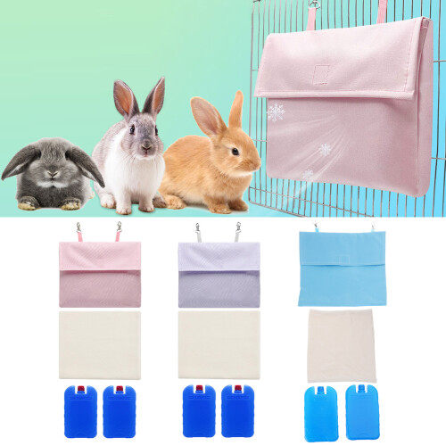 Couverture de bloc de glace pour petits animaux de- rose 2