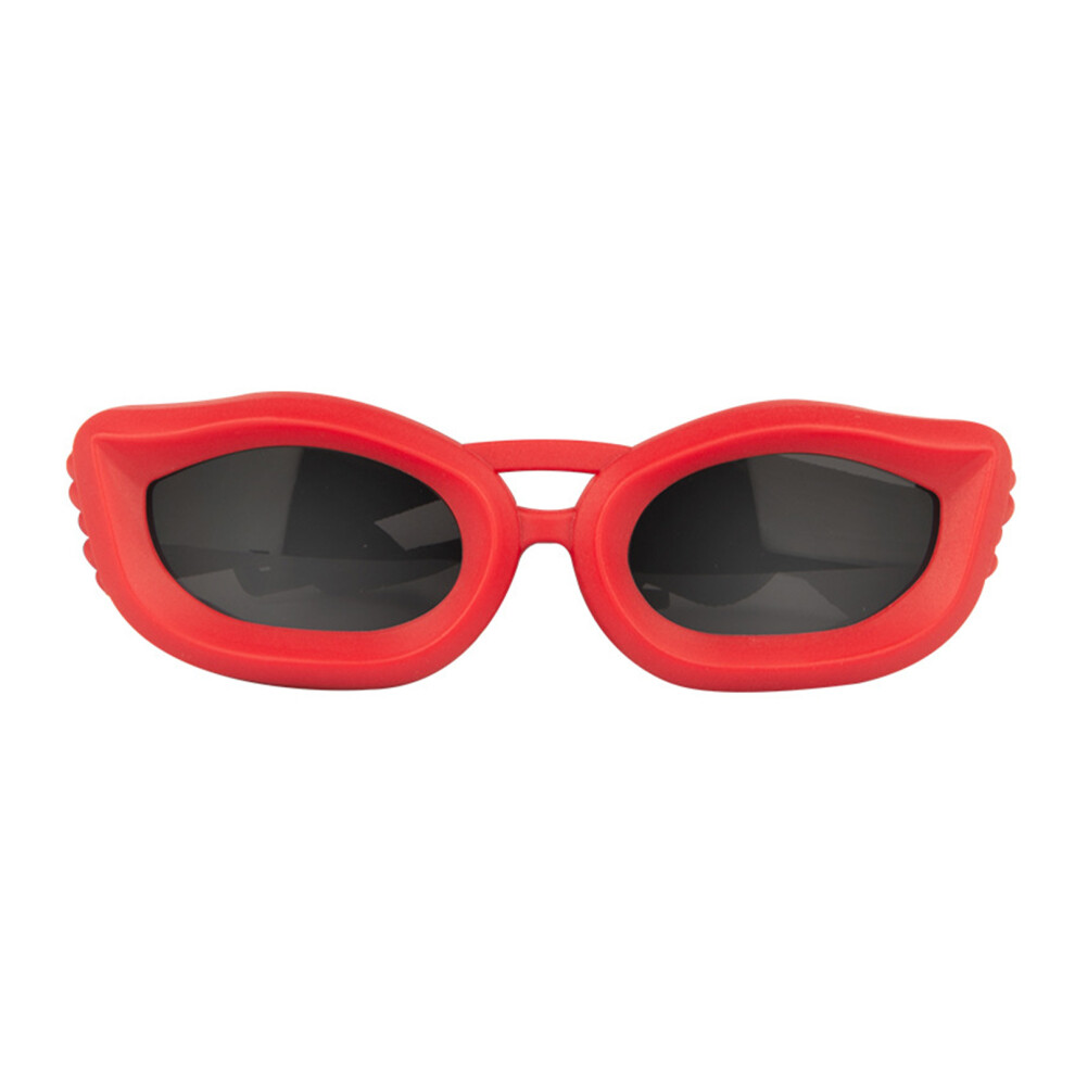 Dog Sunglasses Pet Glasses Snow Sports Eye Wear with-red gray