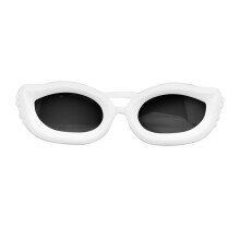 Lunettes de soleil coupe-vent pour animaux de-gris blanc