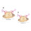 Pet Straw Hat for Small Cats Dogs Carnivals-pink braid hat 3